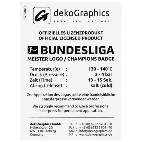 Patch Bundesliga Meister 2016-17 - immagine 2